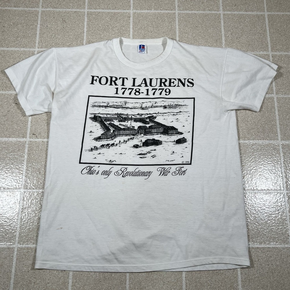 Vintage‎ 1996 Made In USA Fort Laurens Single Stitch Tshirt Size Large